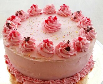 Layer cake framboise mascarpone chantilly