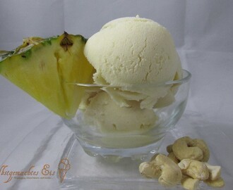 Ananas-Cashew Eis