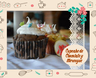 Receta de Cupcake de Chocolate rellenos y Cobertura de Merengue