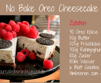 No Bake Oreo Cheesecake Rezept & Free Printable