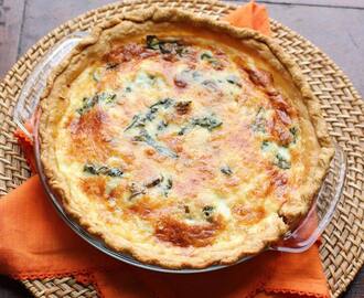 Quiche with Swiss Chard and Mushroom