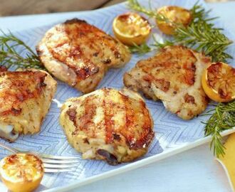Lemon and Herb Marinated Grilled Chicken Thighs