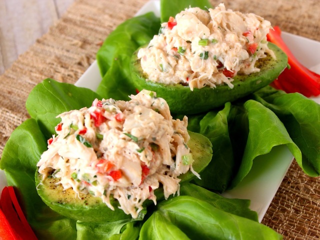 Crab Salad Stuffed Avocados