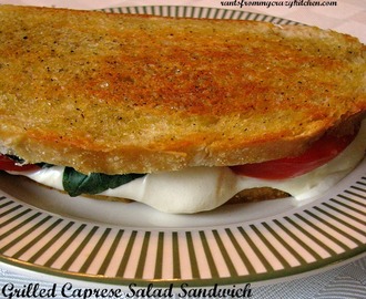 Grilled Caprese Salad Sandwich for #SundaySupper