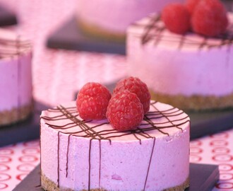 Mini cheese-cake framboise &amp; chocolat - Blog de cuisine créative, recettes / popotte de Manue