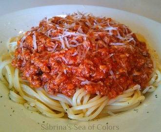 Espaguetis con salsa boloñesa