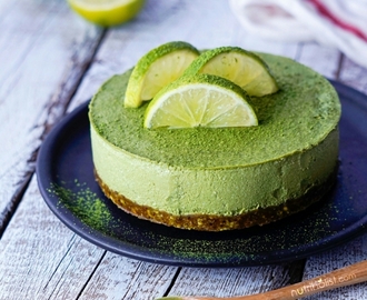Raw Matcha Lime “Cheesecake” with Pistachio Crust (V/GF)