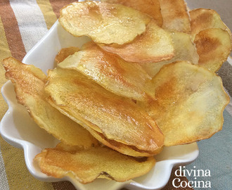 Patatas chips en el microondas