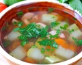 zupa warzywna z kiełbaską