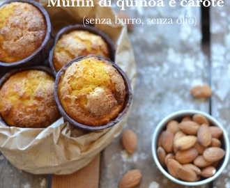 Muffin di quinoa e carote (senza burro, senza olio)