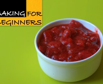 Fresh Strawberry  Sauce / Puree - For Your Desserts & Cakes!
