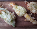 Stuffed Courgette Flowers with Farleigh Wallop