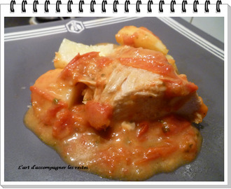 Filet de poulet sauce tomate à la crème et ses pommes de terre ww (Cookeo)