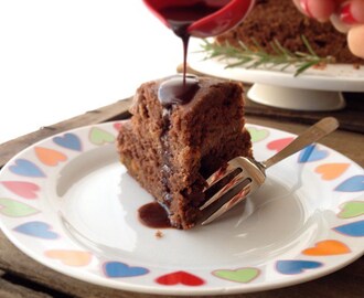 Torta al cioccolato con arancia e rosmarino (senza uova, latte e burro) | Orange and rosemary vegan chocolate cake