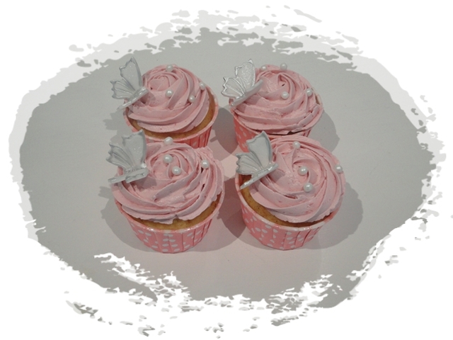 Himmelska rosa cupcakes!