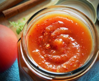Przetwory : korzenny sos dyniowo -pomidorowy