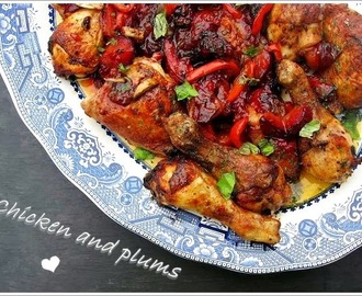 Chicken and plums with soy /  Huhn und Pflaumen mit Soja