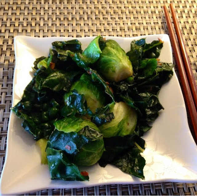 Thai-style Brussels and Kale