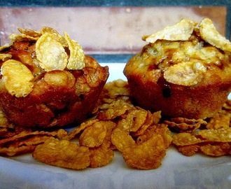 Muffinki z musli z dodatkiem  płatków kukurydzianych