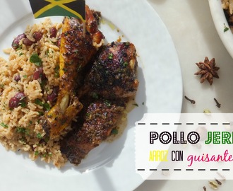 Pollo Jerk y arroz con guisantes, el sabor del caribe