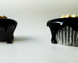 Cupcakes de Chocolate para Halloween {Sin batidora}