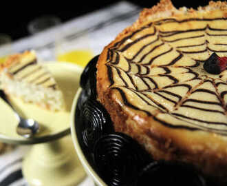 Halloweencheesecake med kokos och vanilj