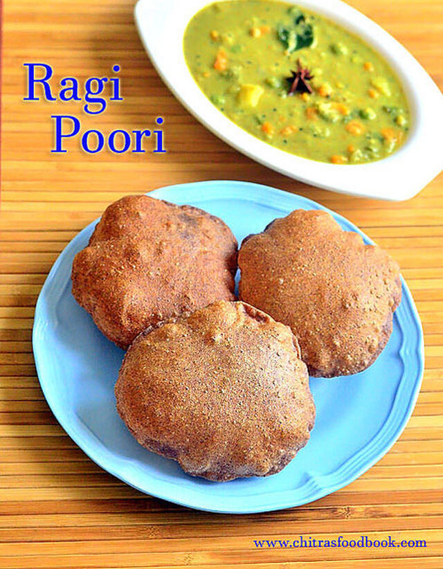 Ragi Poori Recipe – Finger Millet Poori – Ragi Recipes