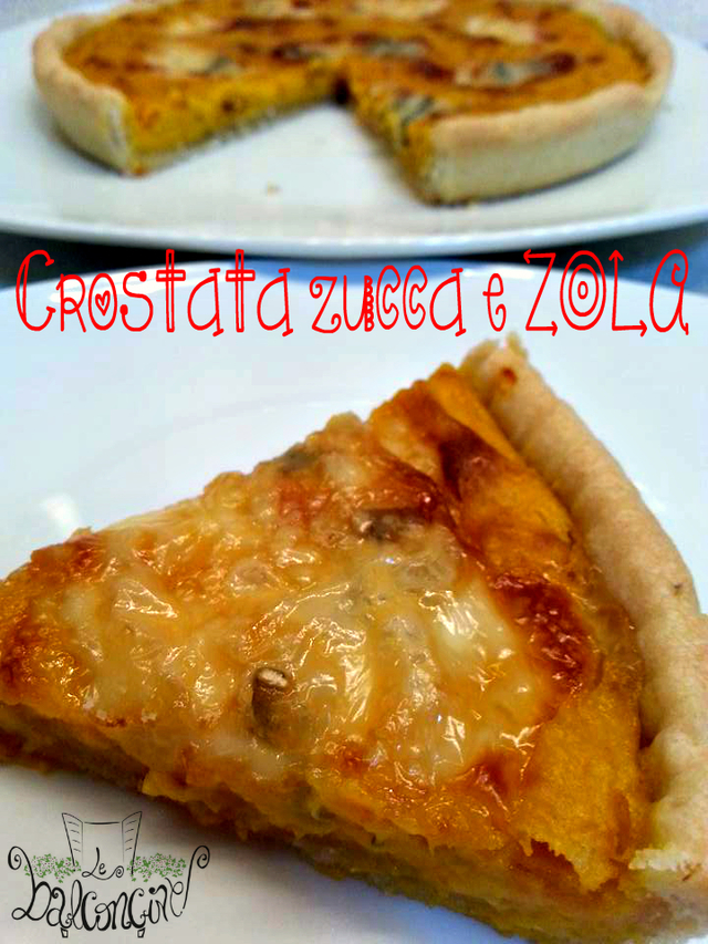 Crostata zucca e gorgonzola