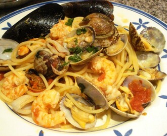 Espaguetis a la marinera – Receta pasta a la marinera – Spaghetti allo scoglio