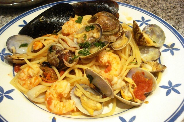 Espaguetis a la marinera – Receta pasta a la marinera – Spaghetti allo scoglio
