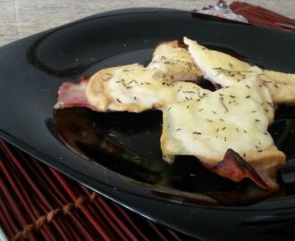 Pechugas de pollo al horno con bacon y queso