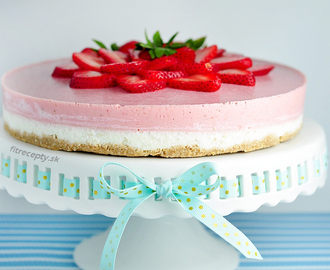 Jogurtovo jahodová nepečená torta “Dokonalosť”
