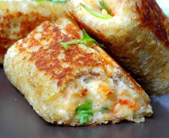 Garlic Chilli Cheese Bread Rolls | How To Make Easy Bread Rolls | Easy Kids Recipe