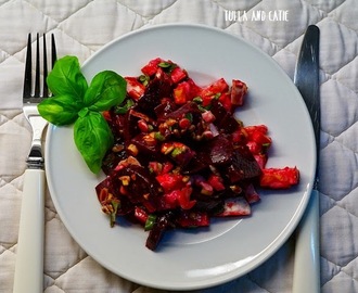 Herbstlicher Salat mit Rote Beete