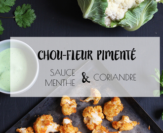 Chou fleur pimenté crohttps://www.instagram.com/aufouraumoulin/quant, sauce menthe et coriandre