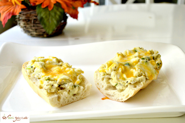 Green Garlic and Chilies Scrambled Eggs Baguette, a Parsi Favorite Revisited
