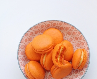 Makaroniki pomarańczowe / Orange curd macarons