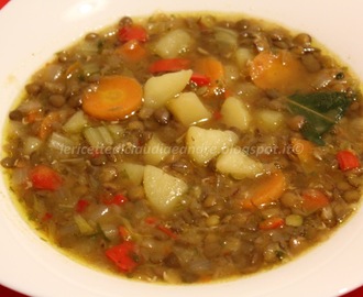 Zuppa con lenticchie e patate