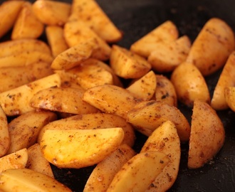 Mal richtig herzhaft: Hähnchen-Schnitzel mit Kartoffelecken