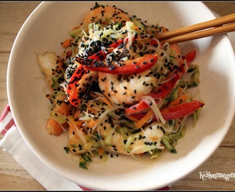 salade inspiration thaï aux crevettes