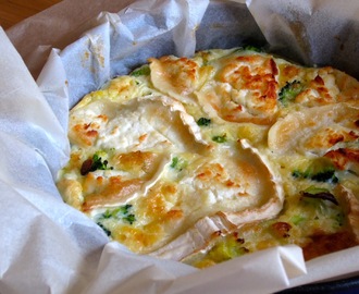 Goats cheese frittata, great for kids
