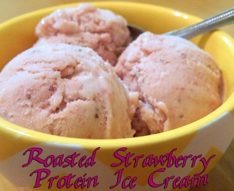 Roasted Strawberry Protein Ice Cream