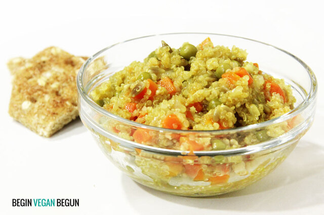 Quinoa al curry con verduras vegana