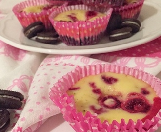 Cheesecake Muffins mit Himbeeren und Oreoboden #CheesecakePicknick