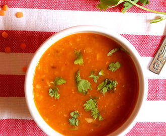 Vegan Red Lentil Curry Soup | Masoor Dal Recipe