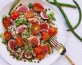 Linssallad med Grillade Tomater och Fikon Recept – 210/343 kcal