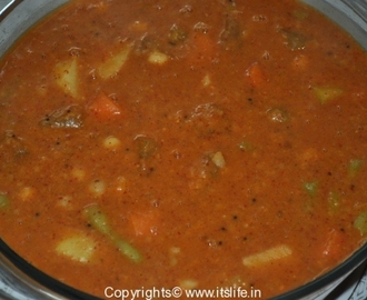 Mixed Vegetable Kootu – Vegetable Dal Recipe – Vegetable Lentil Curry