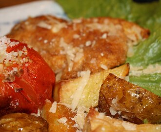Filetto di pollo alla parmigiana -parmesanpanerad kyckling
