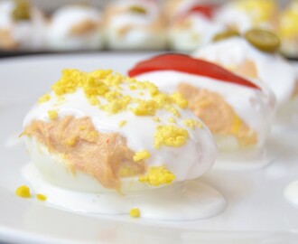 Huevos Rellenos de Atún | Recetas de cocina fáciles