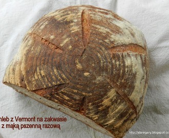 Chleb z Vermont na zakwasie z mąką pszenną razową  Hamelman'a